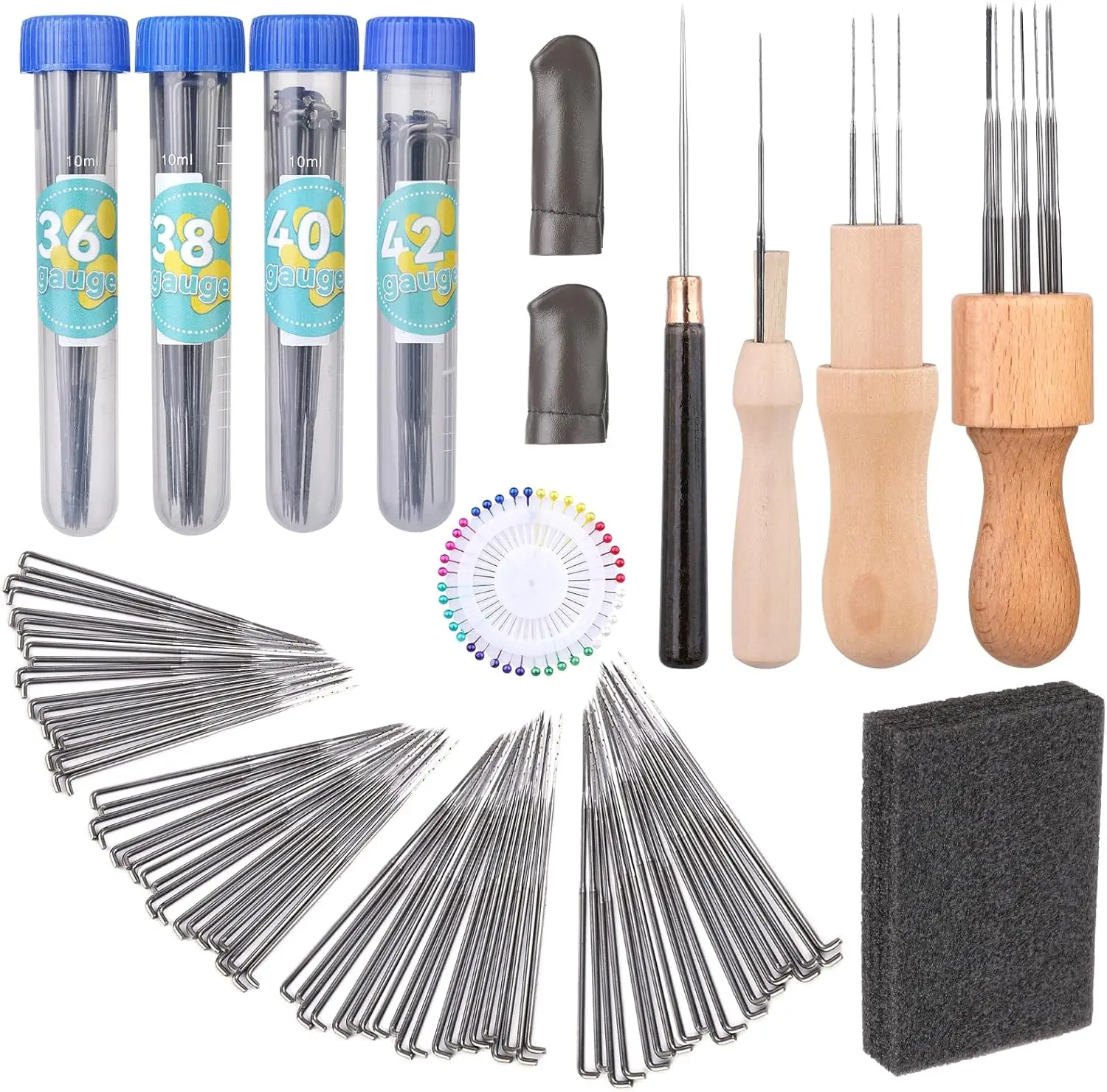 IMAZY 24/82/127 шт., иглы для валяния шерсти, 4 размера, иглы для валяния с держателями, полный набор игл для валяния, принадлежности
IMAZY 24/82/127 шт., иглы для валяния шерсти, 4 размера, иглы для валяния с держателями, полный набор игл для валяния, принадлежности