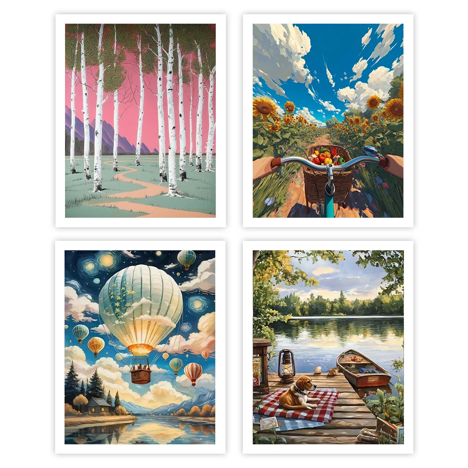 GATYZTORY Diy Oil Painting By Numbers Acrylic Paints Landscape Drawing Brushes Handmade Art Digital oil paintings Set Wall Decor
GATYZTORY Diy Oil Painting By Numbers Acrylic Paints Landscape Drawing Brushes Handmade Art Digital oil paintings Set Wall Decor