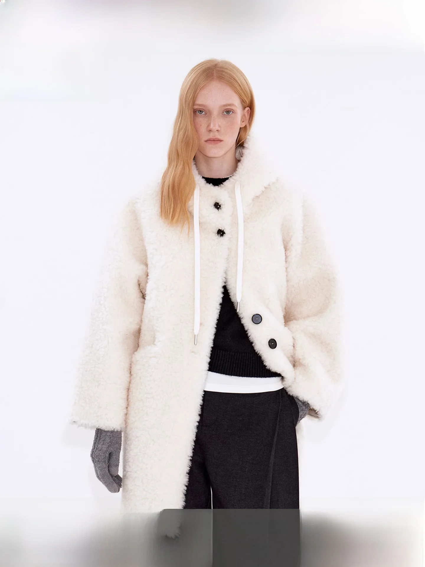 Fano Vanilla Cr 00 Wool Hooded Contrast Button Loose Mid-Length Fur Jaet Women's Casual Sle Long Sve Warm Coat
Fano Vanilla Cr 00 Wool Hooded Contrast Button Loose Mid-Length Fur Jaet Women's Casual Sle Long Sve Warm Coat