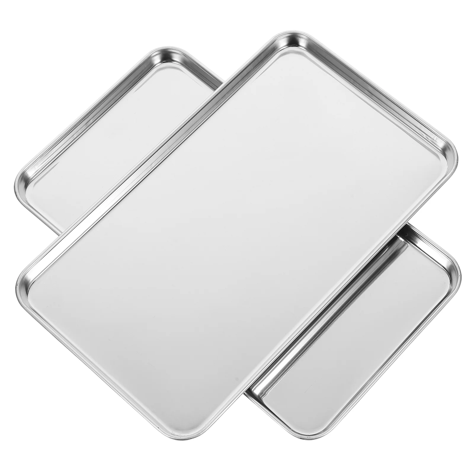 2pcs Stainless Steel Tray Rectangular Baking Dish Premium Bakeware Pan Multi Functional Draining Water Oil Filter Steamer
2pcs Stainless Steel Tray Rectangular Baking Dish Premium Bakeware Pan Multi Functional Draining Water Oil Filter Steamer