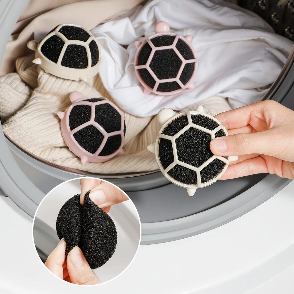 4Pcs Washing Machine Lint Collectors Turtle-Shaped Reusable Pet Hair Removers Laundry Lint Traps Laundry Balls for Clothes
4Pcs Washing Machine Lint Collectors Turtle-Shaped Reusable Pet Hair Removers Laundry Lint Traps Laundry Balls for Clothes