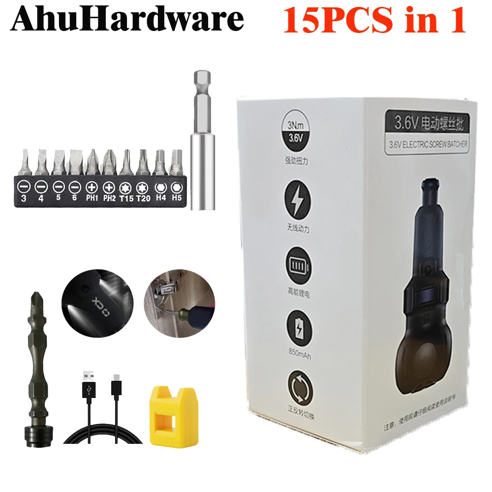 Newest Mini Cordless Electric Screwdriver 3.6V 800Mah Mini Power Tool Rechargeable Lithium Battery Torque adjustment Led Lights
Newest Mini Cordless Electric Screwdriver 3.6V 800Mah Mini Power Tool Rechargeable Lithium Battery Torque adjustment Led Lights