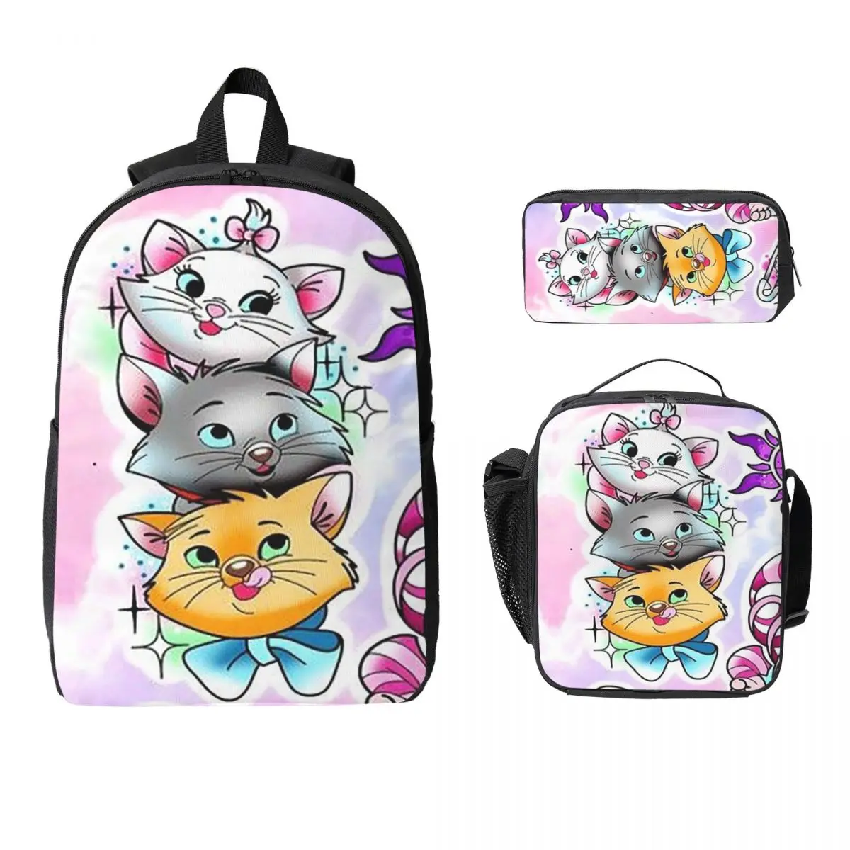 Aristocats Cats Marie Berlioz Toulouse Backpack Student Boys Girls BookBag School Bag 3ps Insulated Lunch Bag Pencil Case
Aristocats Cats Marie Berlioz Toulouse Backpack Student Boys Girls BookBag School Bag 3ps Insulated Lunch Bag Pencil Case