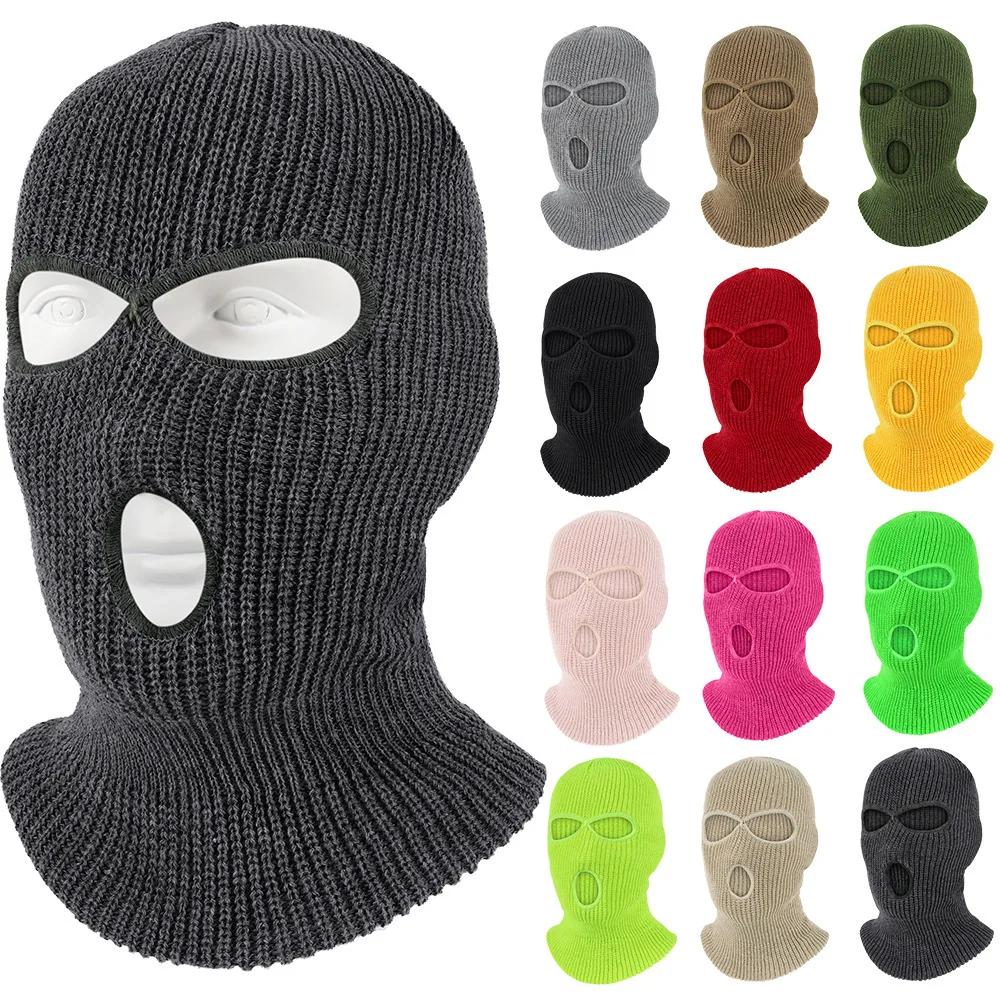 Women Windproof Full Face Knit Hats Custom SkiMask Men Warm Wool Balaclava Embroidery Winter Hats Knitted 3 Holes Ski Mask
Women Windproof Full Face Knit Hats Custom SkiMask Men Warm Wool Balaclava Embroidery Winter Hats Knitted 3 Holes Ski Mask