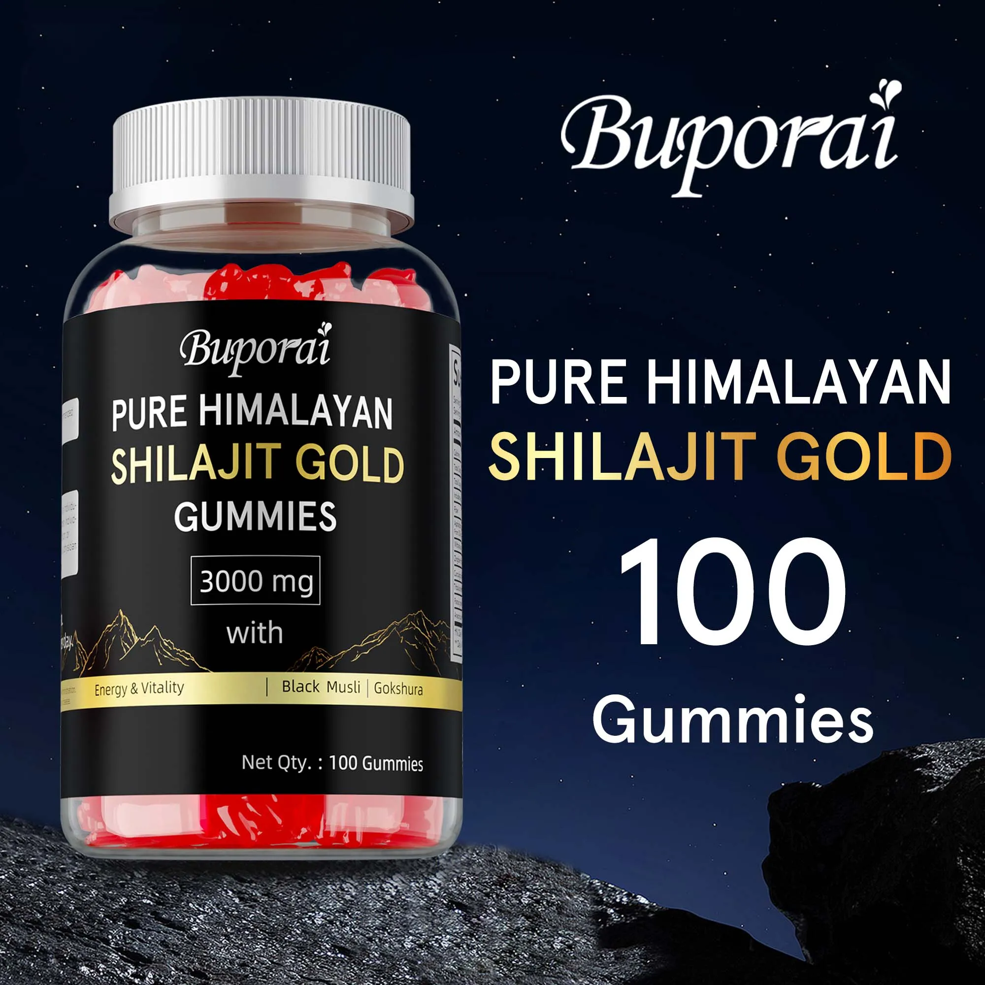 Pure Himalayan Shilajit Gold Gummies - Improves Mood, Promote Brain Health, Reduces Fatigue, Improve Athletic Performance
Pure Himalayan Shilajit Gold Gummies - Improves Mood, Promote Brain Health, Reduces Fatigue, Improve Athletic Performance