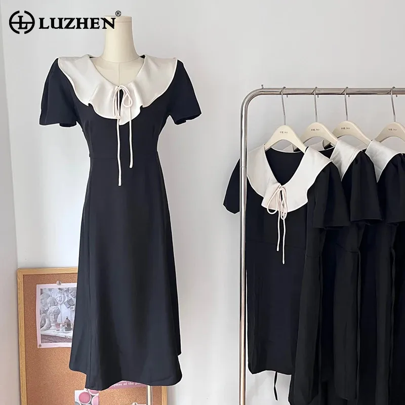 LUZHEN 2024 French Doll Collar Lace Up Color Contrast Design Dress Women's Elegant Fashion Autumn Ruched Mermaid Dresses AA1048
LUZHEN 2024 French Doll Collar Lace Up Color Contrast Design Dress Women's Elegant Fashion Autumn Ruched Mermaid Dresses AA1048