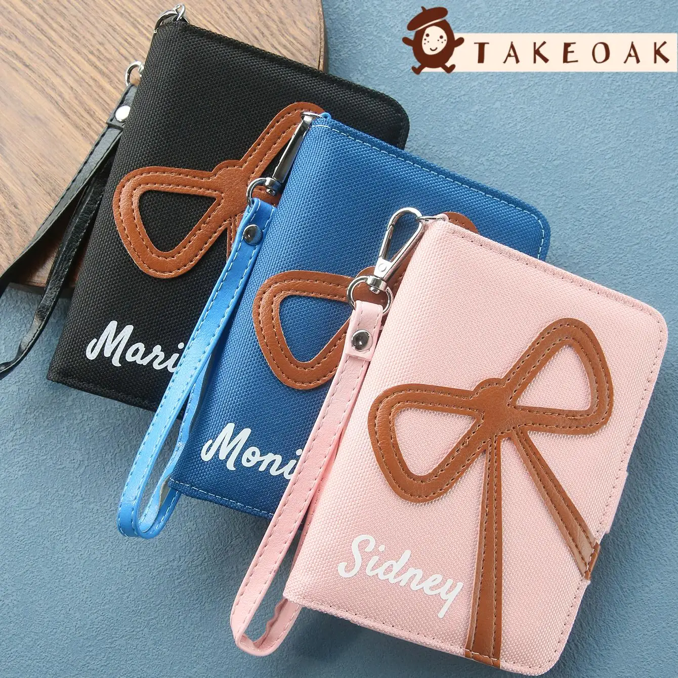 Custom Name Travel Wallet with Chic Bow Cute Passport Cover Wallet with RFID Blocking and Card Holders SIM Slot Gift For Women
Custom Name Travel Wallet with Chic Bow Cute Passport Cover Wallet with RFID Blocking and Card Holders SIM Slot Gift For Women