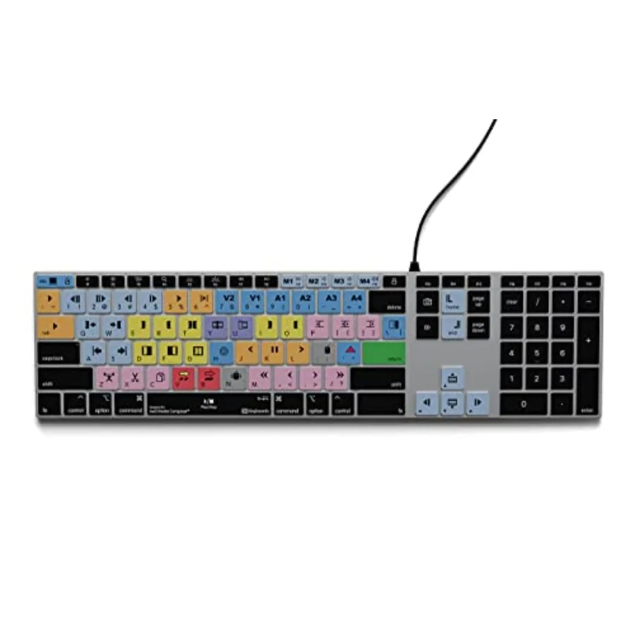 Avid Media Composer Shortcut Keyboard for PC Color-Coded Video Editing Keys US Layout USB-A Wired Compatible with Desktop Lapto
Avid Media Composer Shortcut Keyboard for PC Color-Coded Video Editing Keys US Layout USB-A Wired Compatible with Desktop Lapto