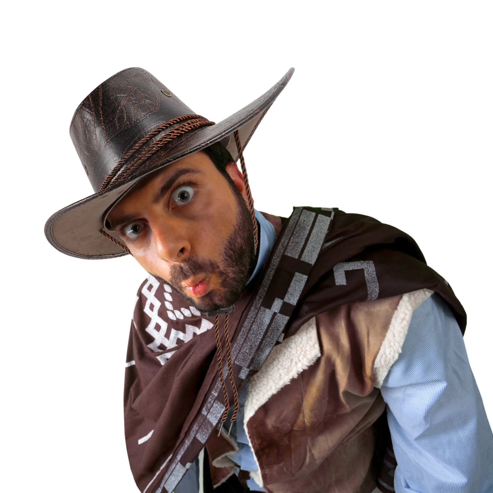 Stylish Western Cowboy Hat Wide Brim Bright Color Adjustable Lace Up Sun Visor Outdoor Hat
Stylish Western Cowboy Hat Wide Brim Bright Color Adjustable Lace Up Sun Visor Outdoor Hat