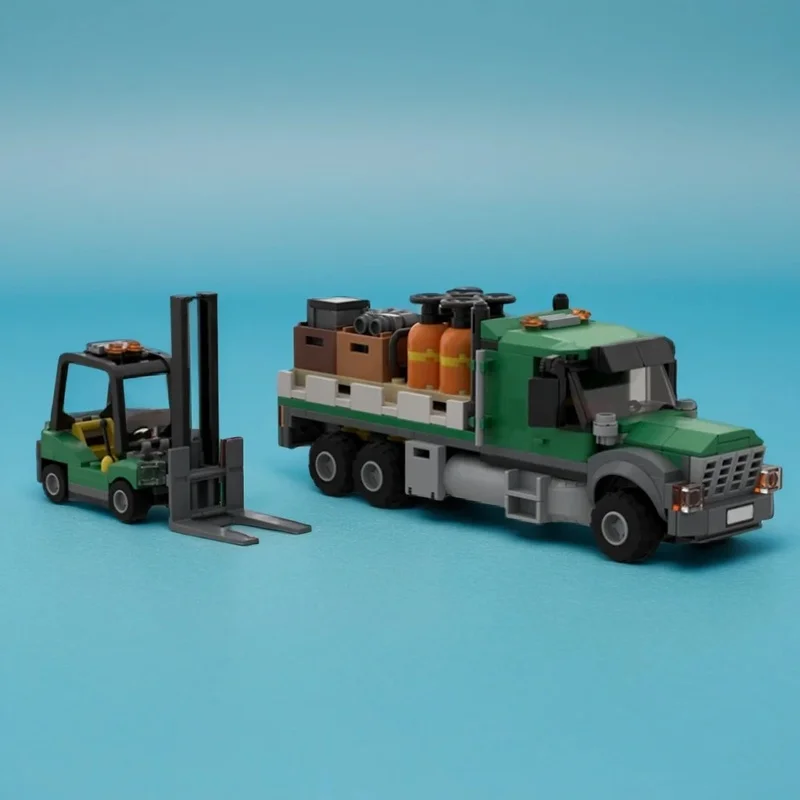 347PCS MOC City Champions Super Car Cargo Flatbed Truck Forklift Model Technology DIY Assembly Building Blocks Display Gift Home
347PCS MOC City Champions Super Car Cargo Flatbed Truck Forklift Model Technology DIY Assembly Building Blocks Display Gift Home