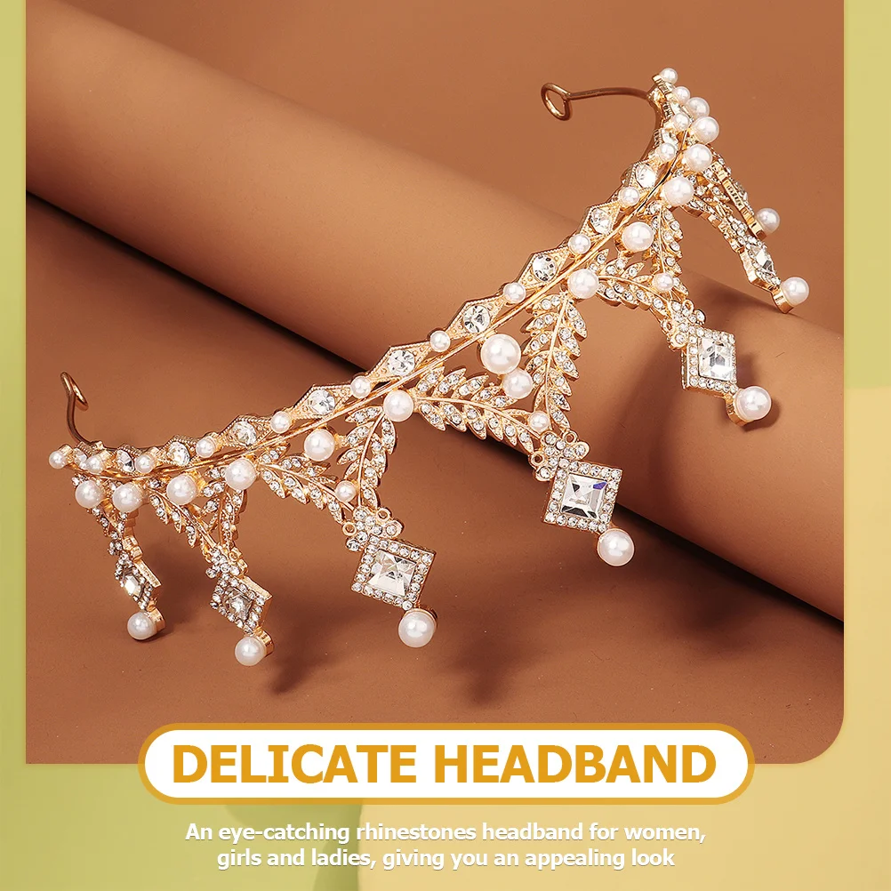 Pearls Rhinestones Tiara Bridal Crown Wedding Headband Bride Hair Accessory Party Banquet Crowns for Women Tiaras for Women
Pearls Rhinestones Tiara Bridal Crown Wedding Headband Bride Hair Accessory Party Banquet Crowns for Women Tiaras for Women