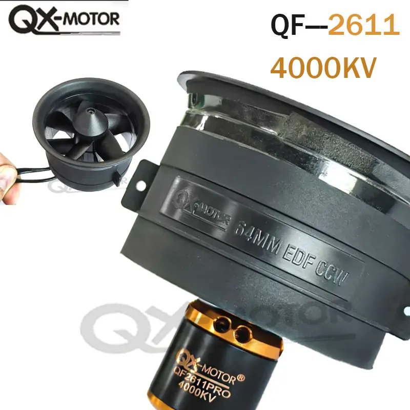 QX-MOTOR QF 2611 PRO 64 мм EDF 4000KV-3200KV-2900KV Бесщеточный двигатель с 5 лопастями Канальный вентилятор EDF для радиоуправляемого вертолета, часть реактивного самолета
QX-MOTOR QF 2611 PRO 64 мм EDF 4000KV-3200KV-2900KV Бесщеточный двигатель с 5 лопастями Канальный вентилятор EDF для радиоуправляемого вертолета, часть реактивного самолета
