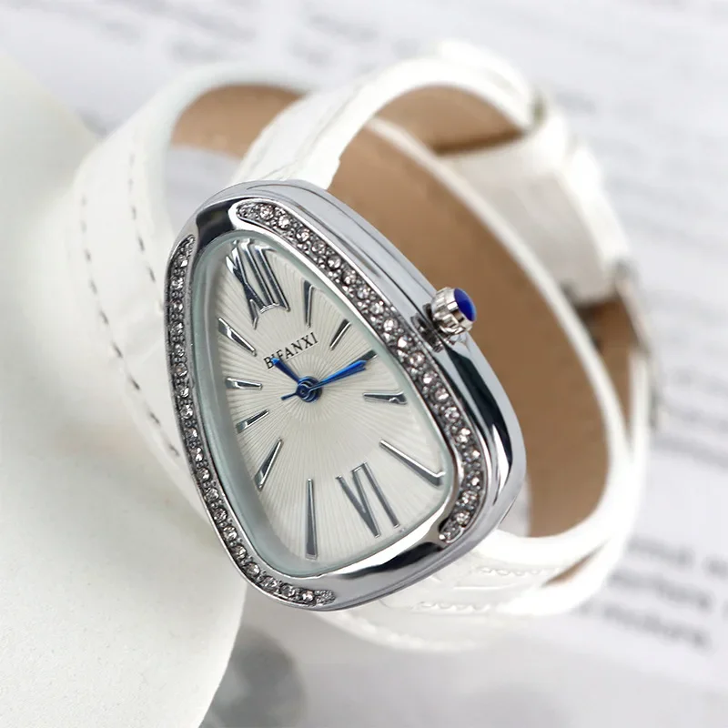 AAA Unique Top Brand Quartz Watches Women Fashion Snake Shape Simple Ladies Women's Watch leather Strap Waterproof Wristwatches
AAA Unique Top Brand Quartz Watches Women Fashion Snake Shape Simple Ladies Women's Watch leather Strap Waterproof Wristwatches