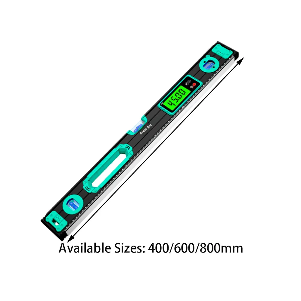 Magnetic Digital Level Ruler, 40-80cm, High-Precision Electronic Level, 0-90 ° , Bubble Level, Inclinometer, Angle and Slope Measu
Magnetic Digital Level Ruler, 40-80cm, High-Precision Electronic Level, 0-90 ° , Bubble Level, Inclinometer, Angle and Slope Measu