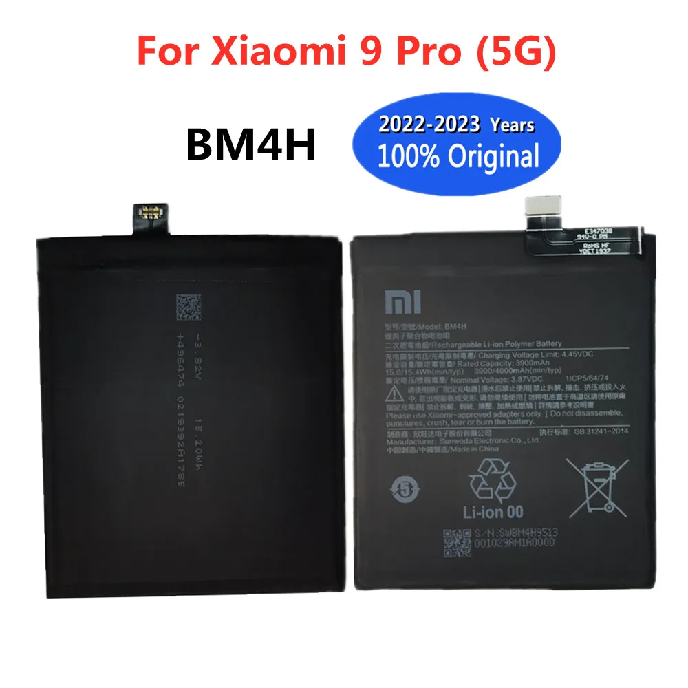 Xiao Mi 100% Orginal BM4H 4000mAh Battery For Xiaomi 9 Pro Mi 9 Pro Mi9 Pro 5G Version Smart Mobile Phone Replacement Batteries
Xiao Mi 100% Orginal BM4H 4000mAh Battery For Xiaomi 9 Pro Mi 9 Pro Mi9 Pro 5G Version Smart Mobile Phone Replacement Batteries