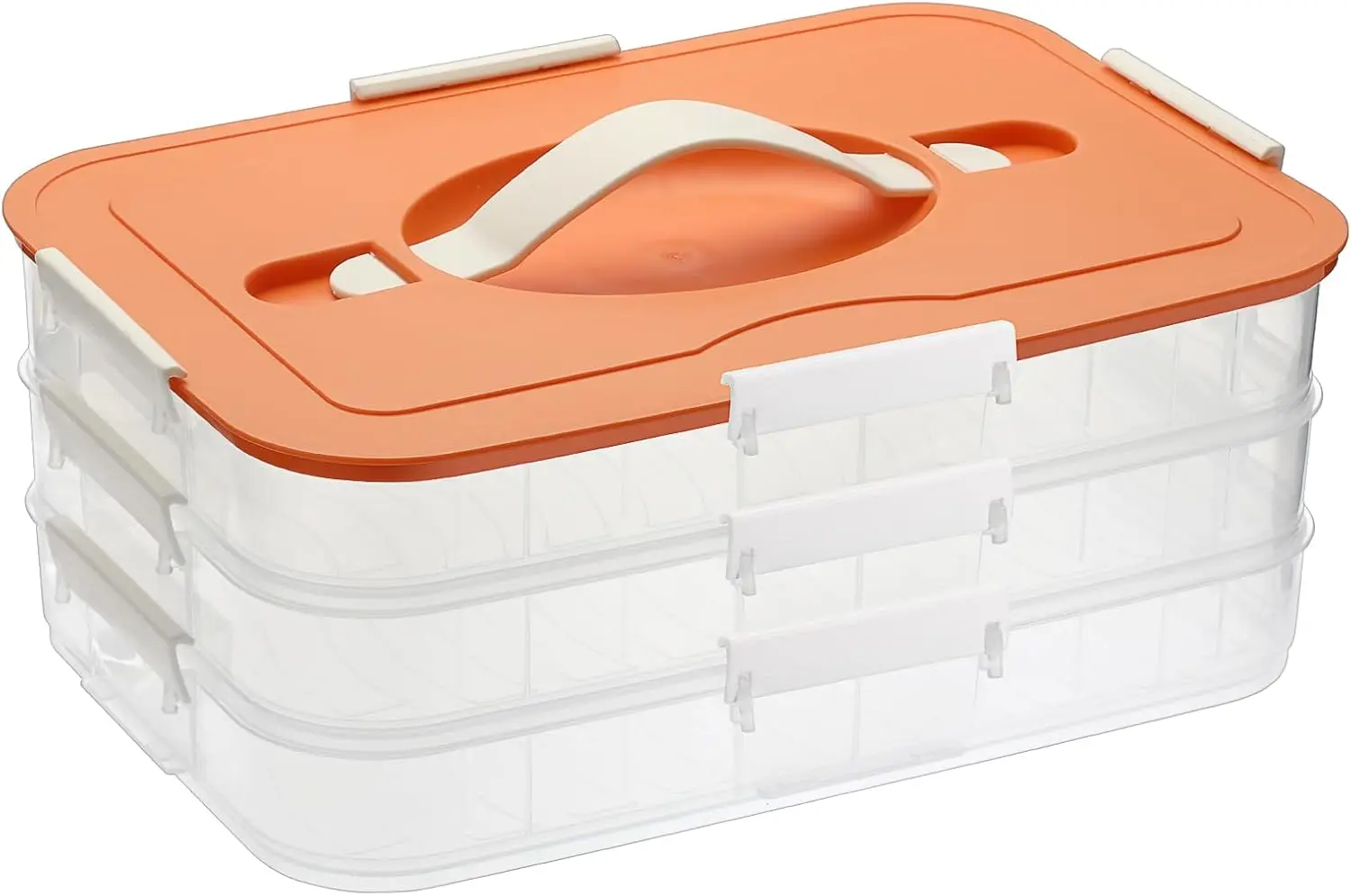 Plastic Food Container with , Dumpling , Cookie Carrier Cookie Sheet with Lid, Portable Large Food Container for Snack, Fruit,
Plastic Food Container with , Dumpling , Cookie Carrier Cookie Sheet with Lid, Portable Large Food Container for Snack, Fruit,