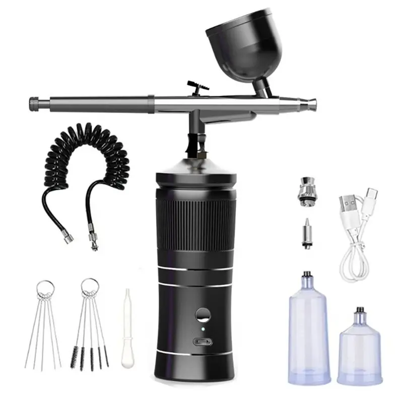 Professional Rechargeable Airbrush Compressor Kit Airbrush KIT Cordless Water Oxygen Deep Hydrating Machine
Professional Rechargeable Airbrush Compressor Kit Airbrush KIT Cordless Water Oxygen Deep Hydrating Machine