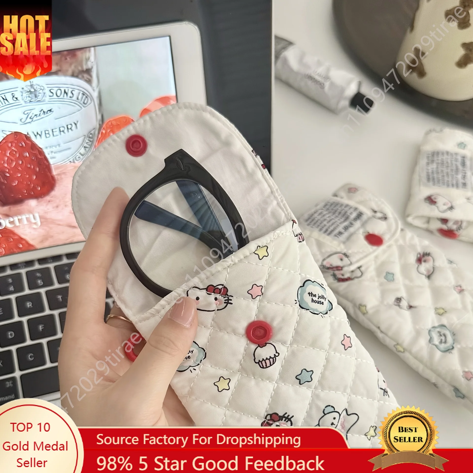 Hello Kitty Sunglasses Storage Pouch Portable Fleece-Lined Sunglasses Case Sun Glasses Storage Bag Eyewear Pouch Cos Accessories
Hello Kitty Sunglasses Storage Pouch Portable Fleece-Lined Sunglasses Case Sun Glasses Storage Bag Eyewear Pouch Cos Accessories