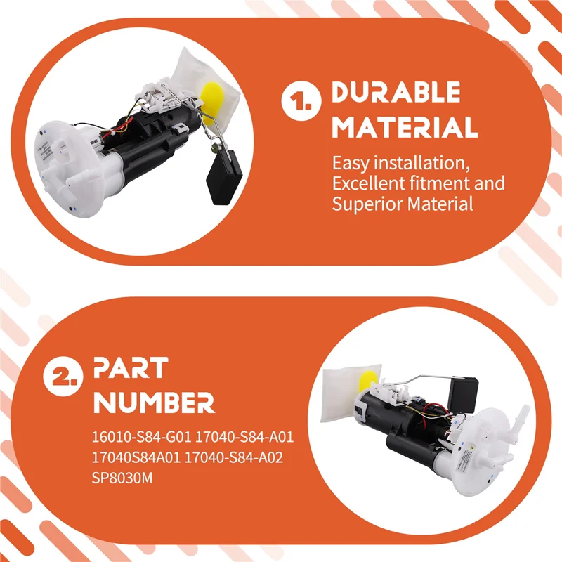Fuel Pump Module Assembly SP8030M For Honda Accord Acura 2.3L 16010-S84-G01 17040-S84-A01 17040S84A01 17040-S84-A02
Fuel Pump Module Assembly SP8030M For Honda Accord Acura 2.3L 16010-S84-G01 17040-S84-A01 17040S84A01 17040-S84-A02