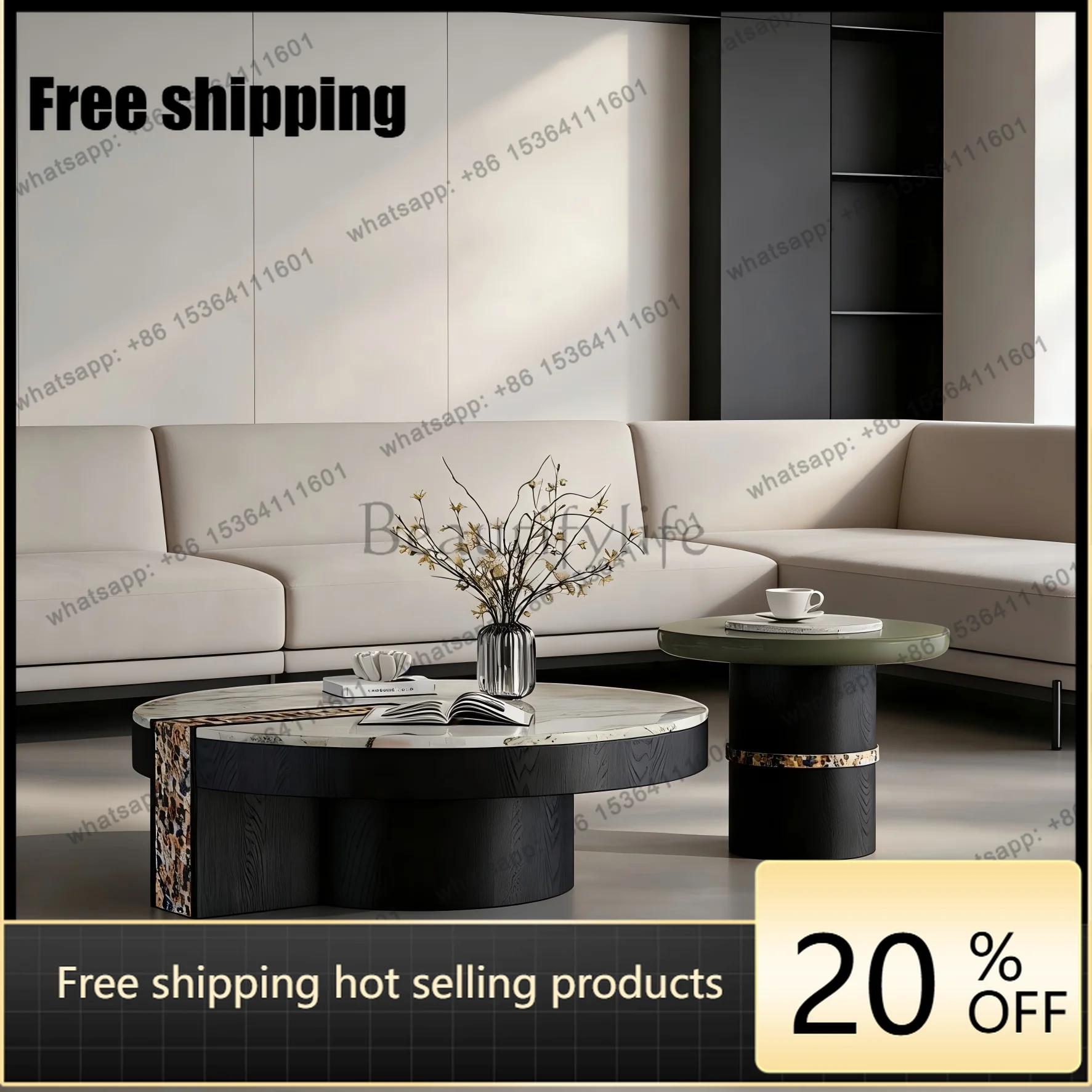 LD25 Italian light luxury natural marble coffee table combination artistic creativity high sense
LD25 Italian light luxury natural marble coffee table combination artistic creativity high sense