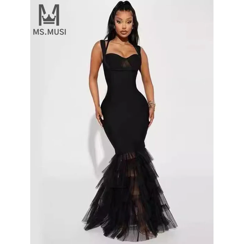 MSMUSI 2024 New Fashion Women Sexy Strap Lace Mesh Falbala Ruffles Draped Fold Sleeveless Bodycon Party Club Event Maxi Dress
MSMUSI 2024 New Fashion Women Sexy Strap Lace Mesh Falbala Ruffles Draped Fold Sleeveless Bodycon Party Club Event Maxi Dress