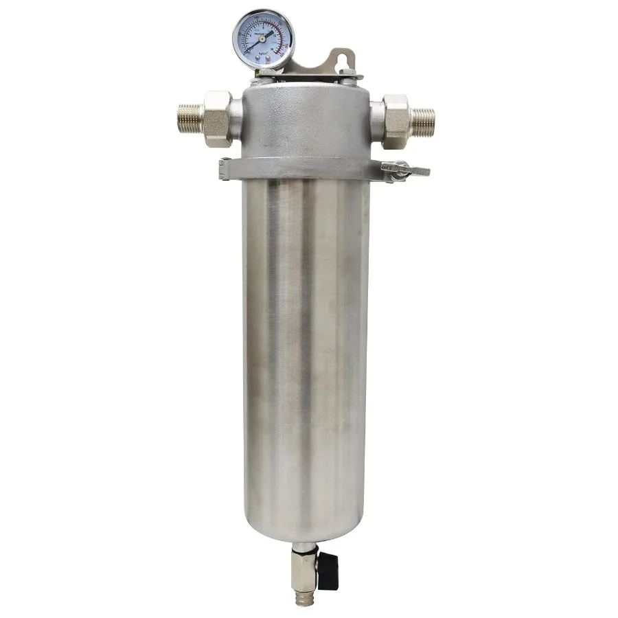 Whole House Sediment Water Filter Strainer Reusable 304 Stainless Steel with 40m Filter Screen 8000L/H High-Capacity Filtration
Whole House Sediment Water Filter Strainer Reusable 304 Stainless Steel with 40m Filter Screen 8000L/H High-Capacity Filtration