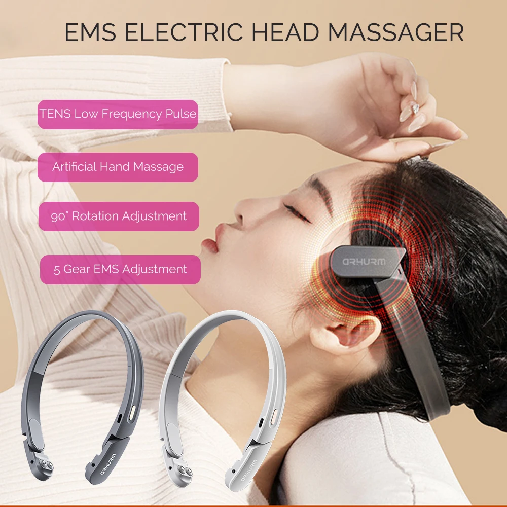 EMS Electric Head Massager 5 Gear Low Frequency Pulse Massage Relaxation Stress Sleep Aid Device Insomnia Head masajeador
EMS Electric Head Massager 5 Gear Low Frequency Pulse Massage Relaxation Stress Sleep Aid Device Insomnia Head masajeador