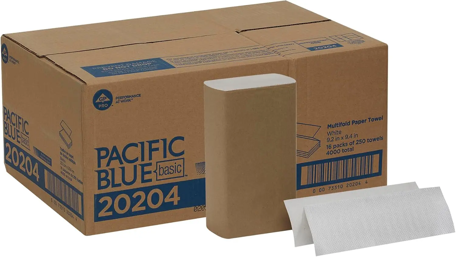 Бумажные полотенца Pacific Blue Multifold, белые, 250 штук в упаковке, 16 упаковок в коробке - высокая впитываемость
Бумажные полотенца Pacific Blue Multifold, белые, 250 штук в упаковке, 16 упаковок в коробке - высокая впитываемость