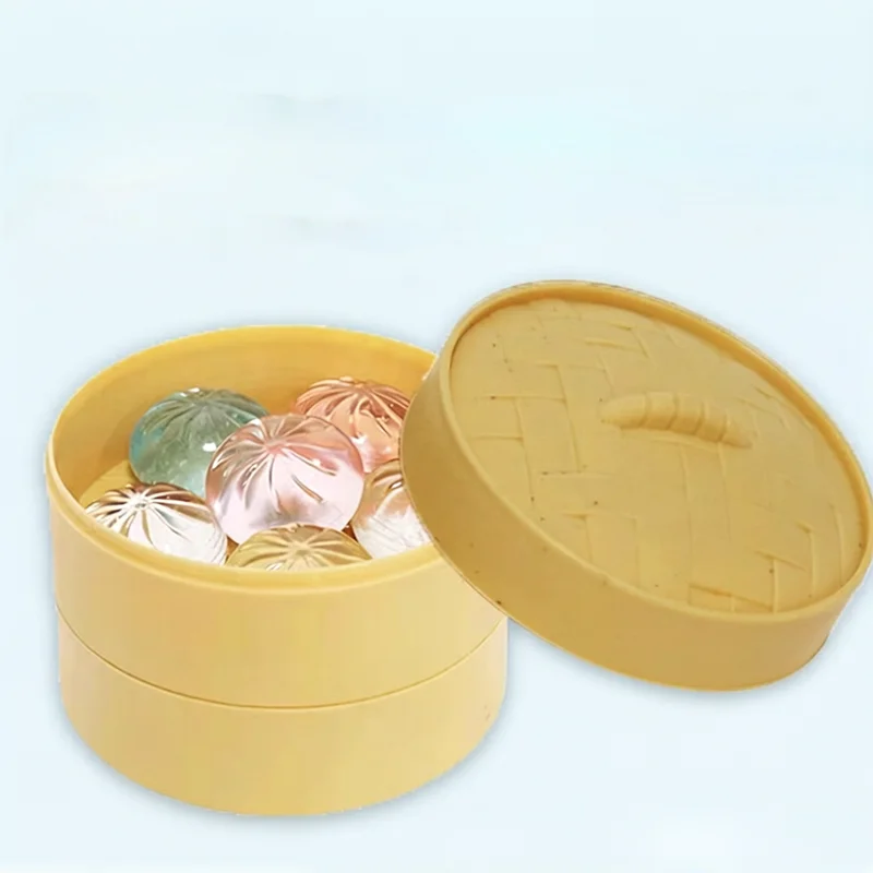 5Pcs Mini Dumplings with Steamer Bun Squeezable Toys Set Soft Stress Relief Crystal Squishy Fidget Sensory Toy Party Favors Gift
5Pcs Mini Dumplings with Steamer Bun Squeezable Toys Set Soft Stress Relief Crystal Squishy Fidget Sensory Toy Party Favors Gift
