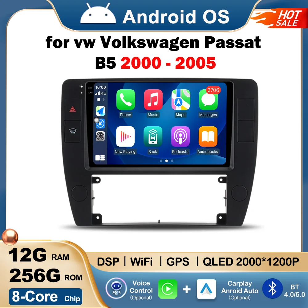 for vw Volkswagen Passat B5 2000 2001 2002 2003 - 2005 Car Radio Mulltmedia Video Player GPS Android OS BT WIFI 4G DSP Stereo
for vw Volkswagen Passat B5 2000 2001 2002 2003 - 2005 Car Radio Mulltmedia Video Player GPS Android OS BT WIFI 4G DSP Stereo