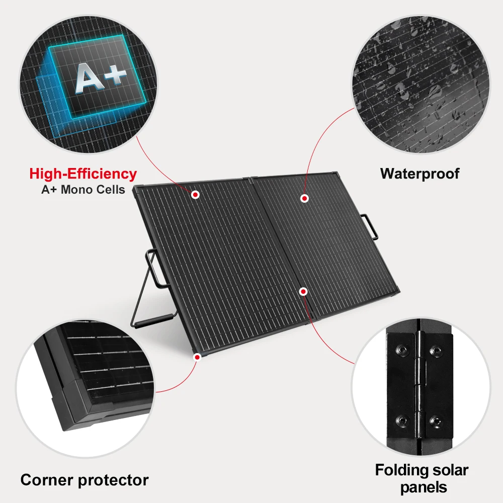 New DOKIO 18V 100W Foldable Solar Panel China 10A/20A 12V Controller Folding Photovoltaic Cell/System Charger Solar Suitcase
New DOKIO 18V 100W Foldable Solar Panel China 10A/20A 12V Controller Folding Photovoltaic Cell/System Charger Solar Suitcase