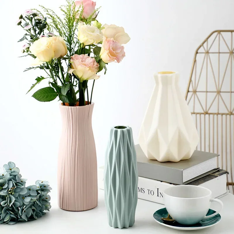1pc Modern Flower Vase White Pink Blue Plastic Basket Nordic Home Living Room Decoration Ornament Flower Arrangement
1pc Modern Flower Vase White Pink Blue Plastic Basket Nordic Home Living Room Decoration Ornament Flower Arrangement