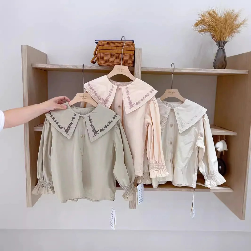 Blouse for Girls shirt size 110-150 autumn 2024 Korean version foreign style lapel collar long-sleeved tops
Blouse for Girls shirt size 110-150 autumn 2024 Korean version foreign style lapel collar long-sleeved tops