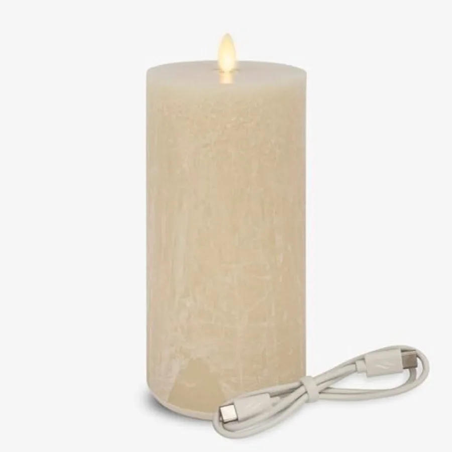 Seaglass Rechargeable Flameless LED Candle,,Moving Flame Pillar Timer, USB Type-C Charging Cable, Unscented Real Wax
Seaglass Rechargeable Flameless LED Candle,,Moving Flame Pillar Timer, USB Type-C Charging Cable, Unscented Real Wax