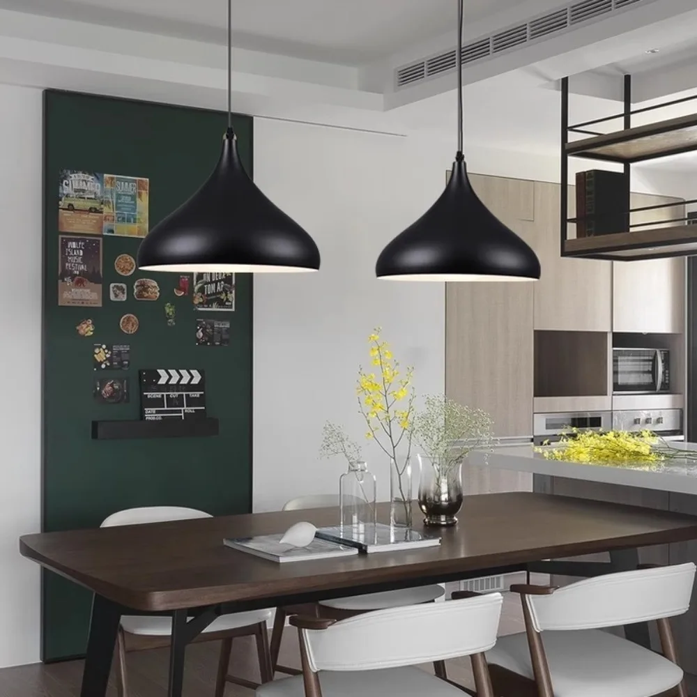 Modern Minimalist Pendant Light Black White Chandeliers Lighting Fixtures Bedroom Bar Pendant Ceiling Lamp Metal Hanging Light
Modern Minimalist Pendant Light Black White Chandeliers Lighting Fixtures Bedroom Bar Pendant Ceiling Lamp Metal Hanging Light