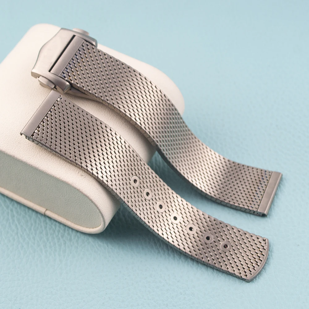 Milan Mesh Watch WatchBand 20mm Pure Titanium Strap Milanese Bracelet Fit for Seamaster 300 Watch Titanium Strap
Milan Mesh Watch WatchBand 20mm Pure Titanium Strap Milanese Bracelet Fit for Seamaster 300 Watch Titanium Strap