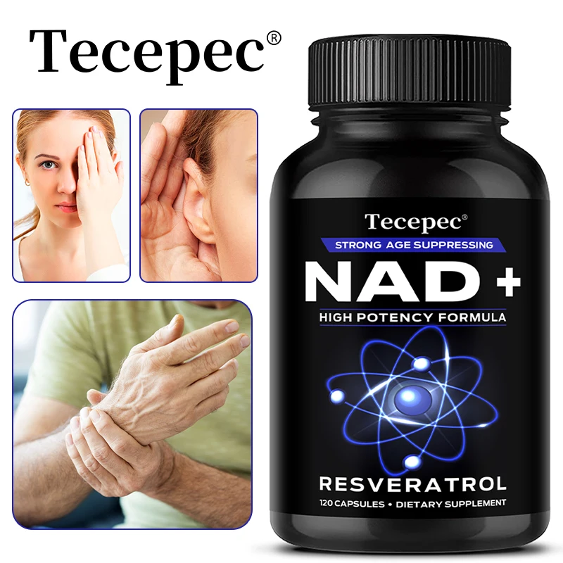 NAD+ Supplements, Supplements with Quercetin + Resveratrol - Supports Cell Health, Muscle, Brain, Vision and Heart Health
NAD+ Supplements, Supplements with Quercetin + Resveratrol - Supports Cell Health, Muscle, Brain, Vision and Heart Health