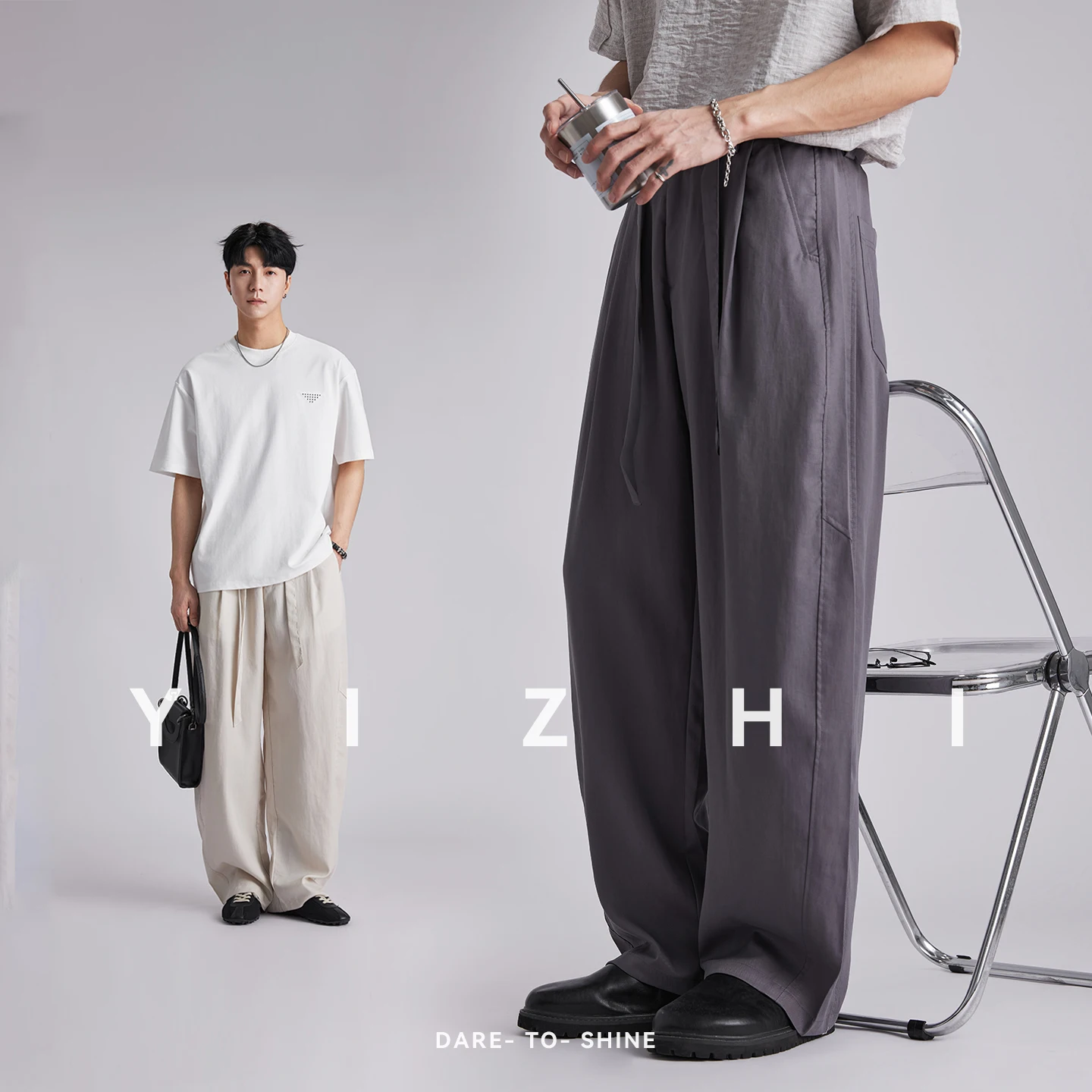 Men's Lyocell Cool Touch Breathable Wide Leg Pants 2026 Summer Solid Color Loose Fit Commuter Casual Big Curved Hem Trousers
Men's Lyocell Cool Touch Breathable Wide Leg Pants 2026 Summer Solid Color Loose Fit Commuter Casual Big Curved Hem Trousers