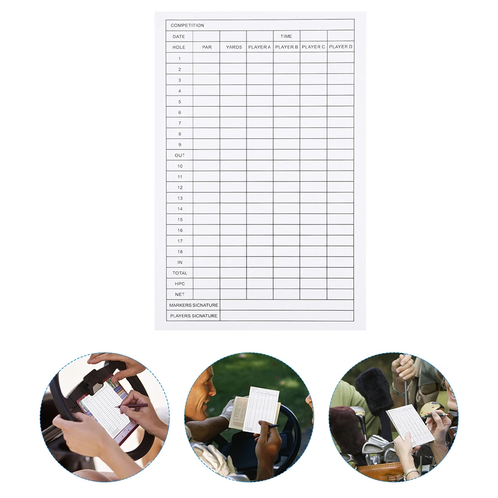 Golf Scorecard Coated Color Small Size Smooth Writing Sports Accessories Golfs Supplies Score Recording Cards
Golf Scorecard Coated Color Small Size Smooth Writing Sports Accessories Golfs Supplies Score Recording Cards