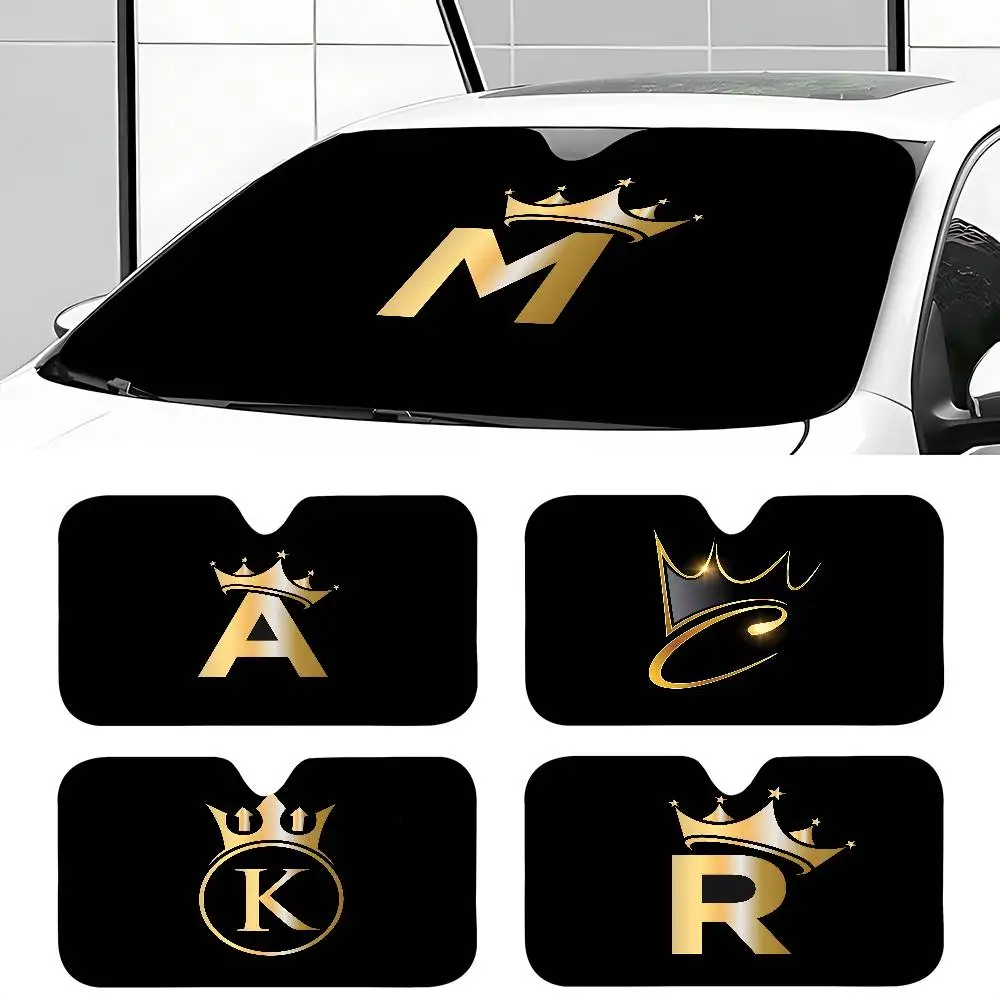 Black Golden Crown Printed Letter Windshield Sunshade Anime Cute Car Front Windshield 70x130cm Sun Visor Heat Reflector
Black Golden Crown Printed Letter Windshield Sunshade Anime Cute Car Front Windshield 70x130cm Sun Visor Heat Reflector