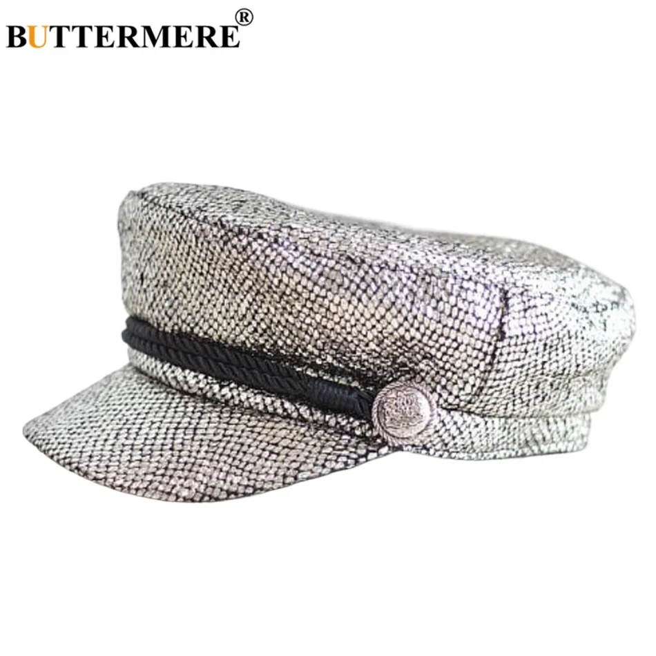 BUTTERMERE Brand New Sliver Newsboy Cap Women Baker Boy Hat Black Fashion Design Gilding Octagonal Cap Spring Autumn Army Cap
BUTTERMERE Brand New Sliver Newsboy Cap Women Baker Boy Hat Black Fashion Design Gilding Octagonal Cap Spring Autumn Army Cap