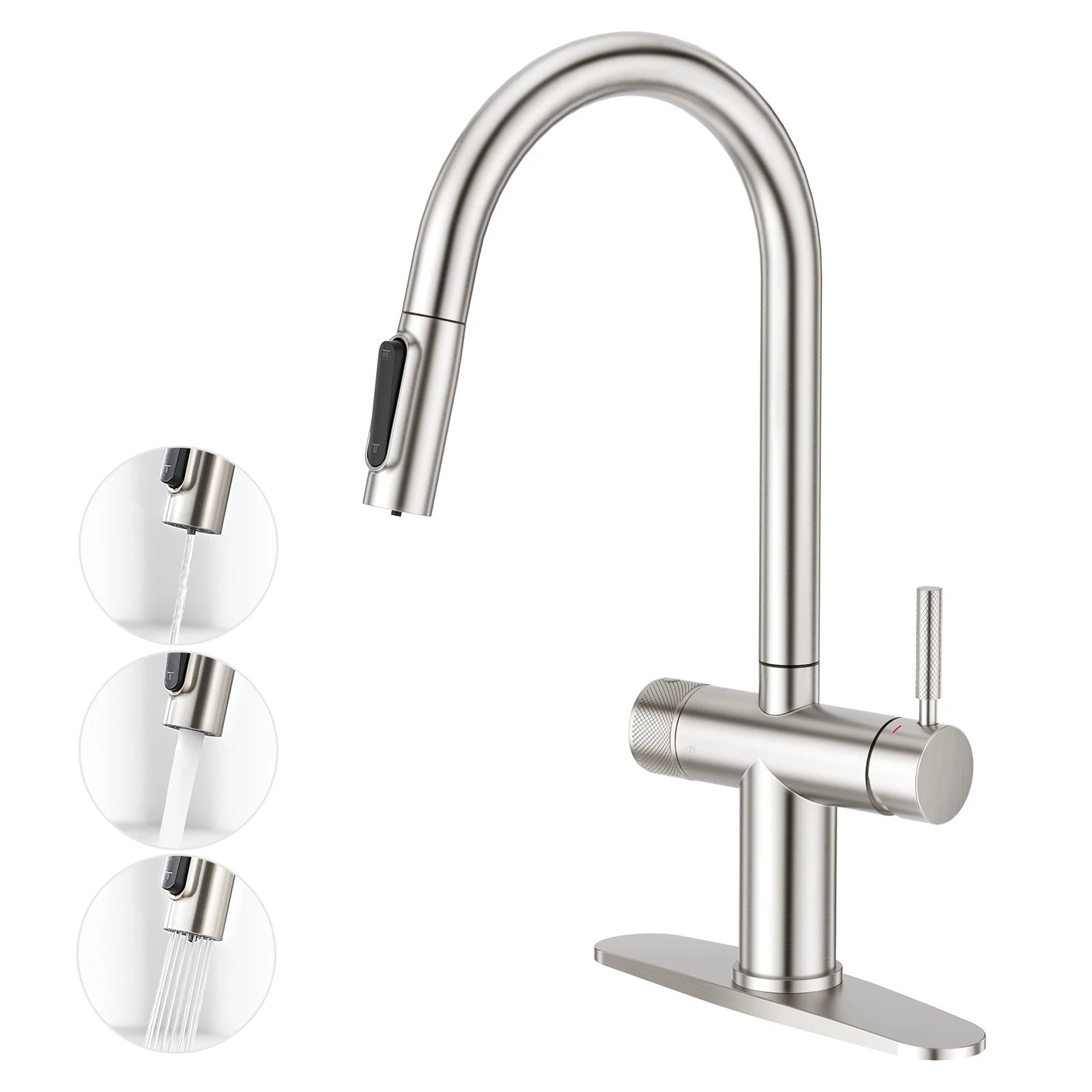 3 Way CUPC Filter Drinking Water Pull Out 304 Stainless Steel Reverse Osmosis Water Filter Kitchen Faucet
3 Way CUPC Filter Drinking Water Pull Out 304 Stainless Steel Reverse Osmosis Water Filter Kitchen Faucet