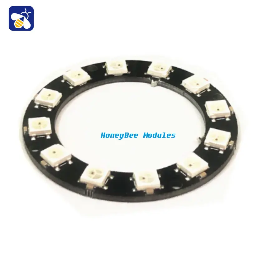 12-bit WS2812 5050 RGB LED intelligent full-color RGB ring development board large ring
12-bit WS2812 5050 RGB LED intelligent full-color RGB ring development board large ring