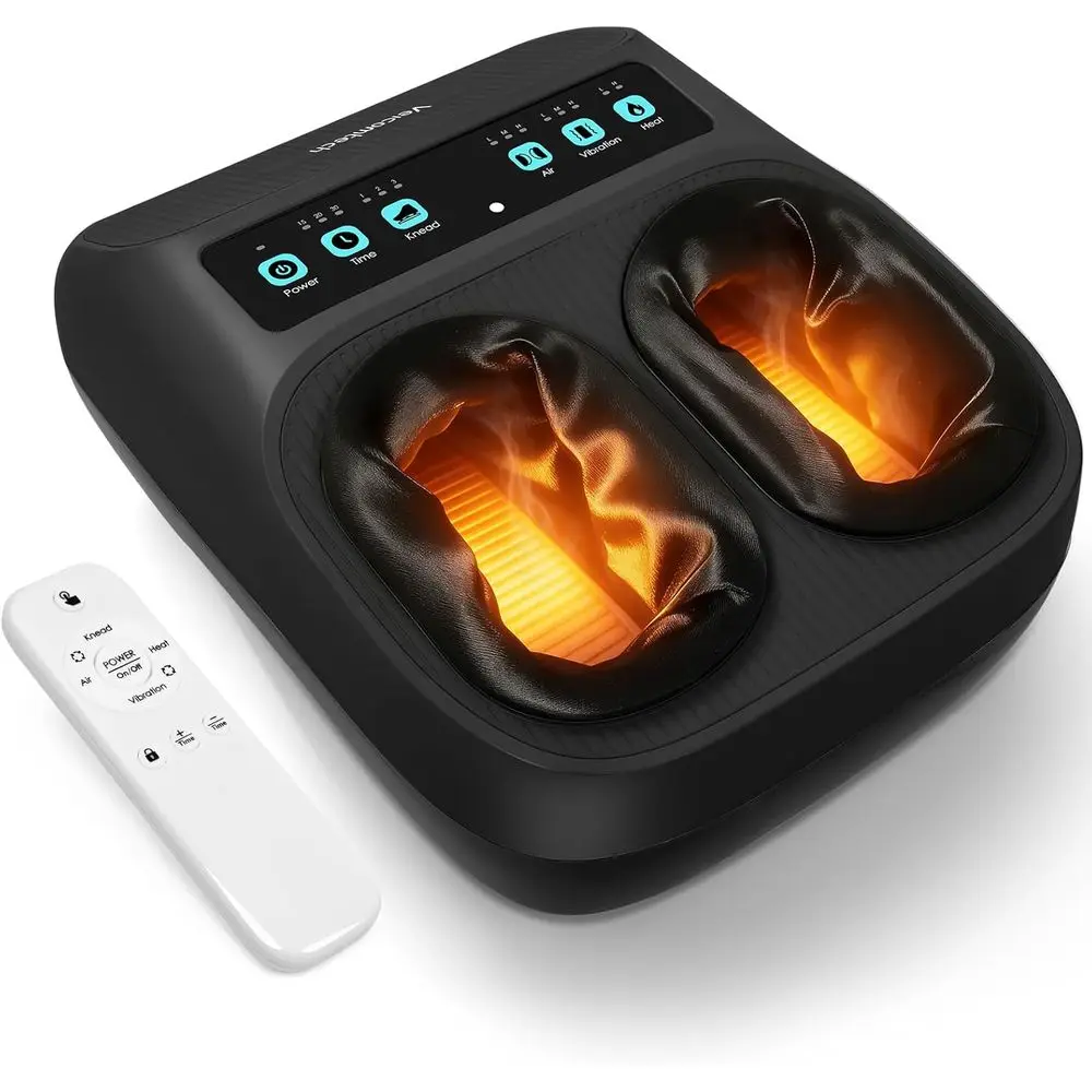 Heated Shiatsu Foot Massager with Electric Therapy, Remote Control, Adjustable Vibration and Compression (Black)
Heated Shiatsu Foot Massager with Electric Therapy, Remote Control, Adjustable Vibration and Compression (Black)