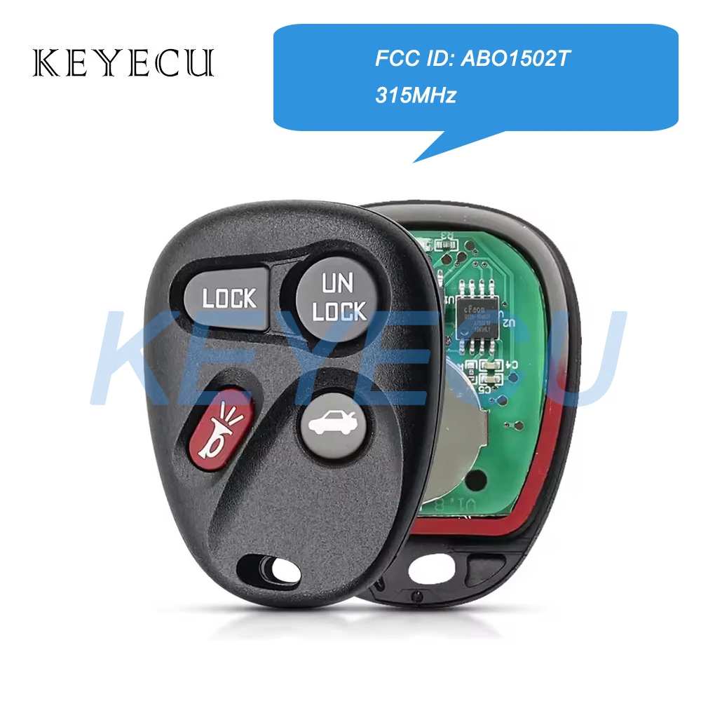 ABO1502T AB01502T 4 Button 315MHz Remote Car Key for Chevrolet for Buick Chevrolet Escalade Astro Blazer GMC Cadillac S-10 Truck
ABO1502T AB01502T 4 Button 315MHz Remote Car Key for Chevrolet for Buick Chevrolet Escalade Astro Blazer GMC Cadillac S-10 Truck
