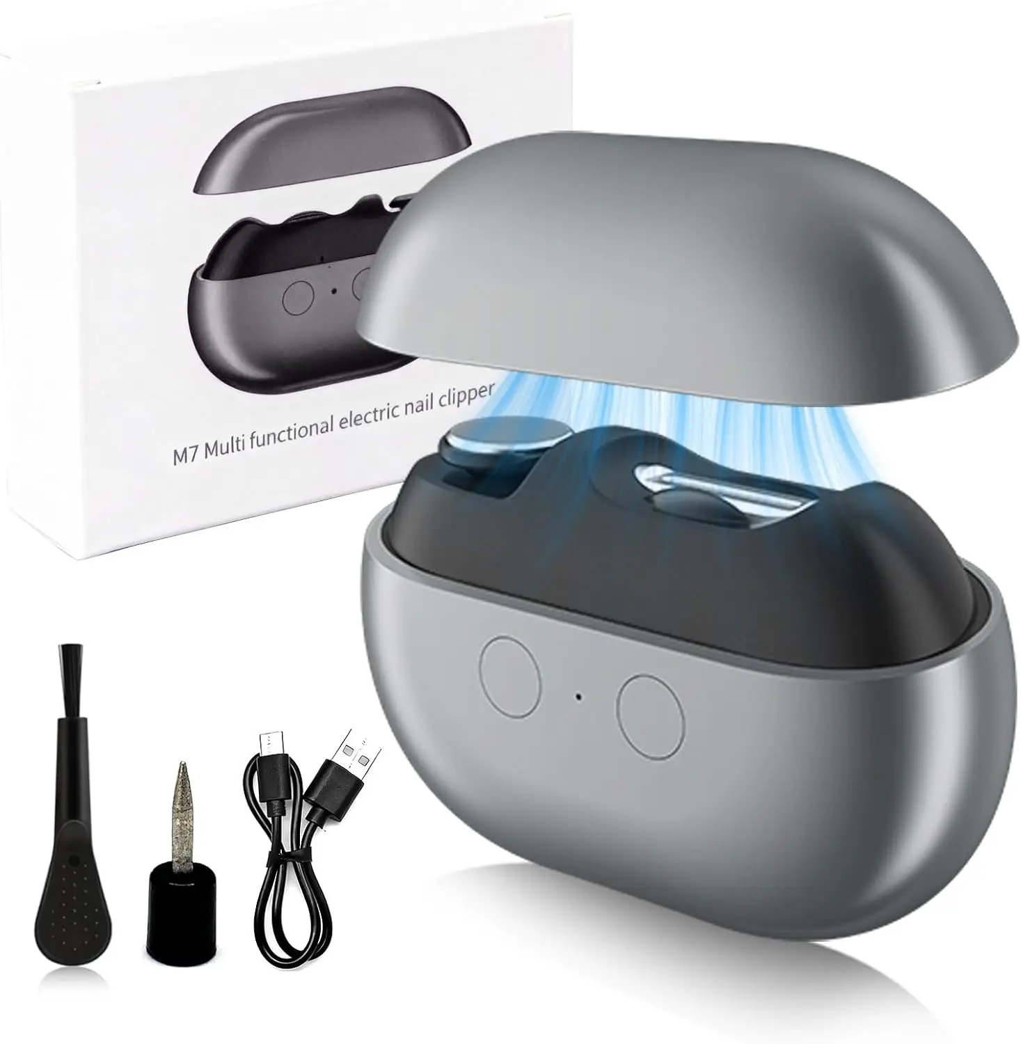 Электрическая машинка для стрижки ногтей с LED-подсветкой и отсеком для хранения, автоматический триммер 3-в-1 для пожилых людей и взрослых
Электрическая машинка для стрижки ногтей с LED-подсветкой и отсеком для хранения, автоматический триммер 3-в-1 для пожилых людей и взрослых