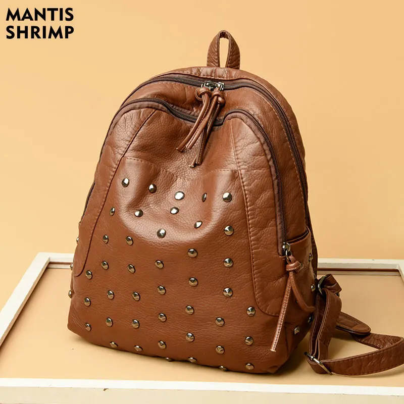 Women's Bag Vintage Women Backpack High Quality Leather Backpack Lady Travel Backpack Shoulder Bags School Bags Mochila Feminina
Women's Bag Vintage Women Backpack High Quality Leather Backpack Lady Travel Backpack Shoulder Bags School Bags Mochila Feminina