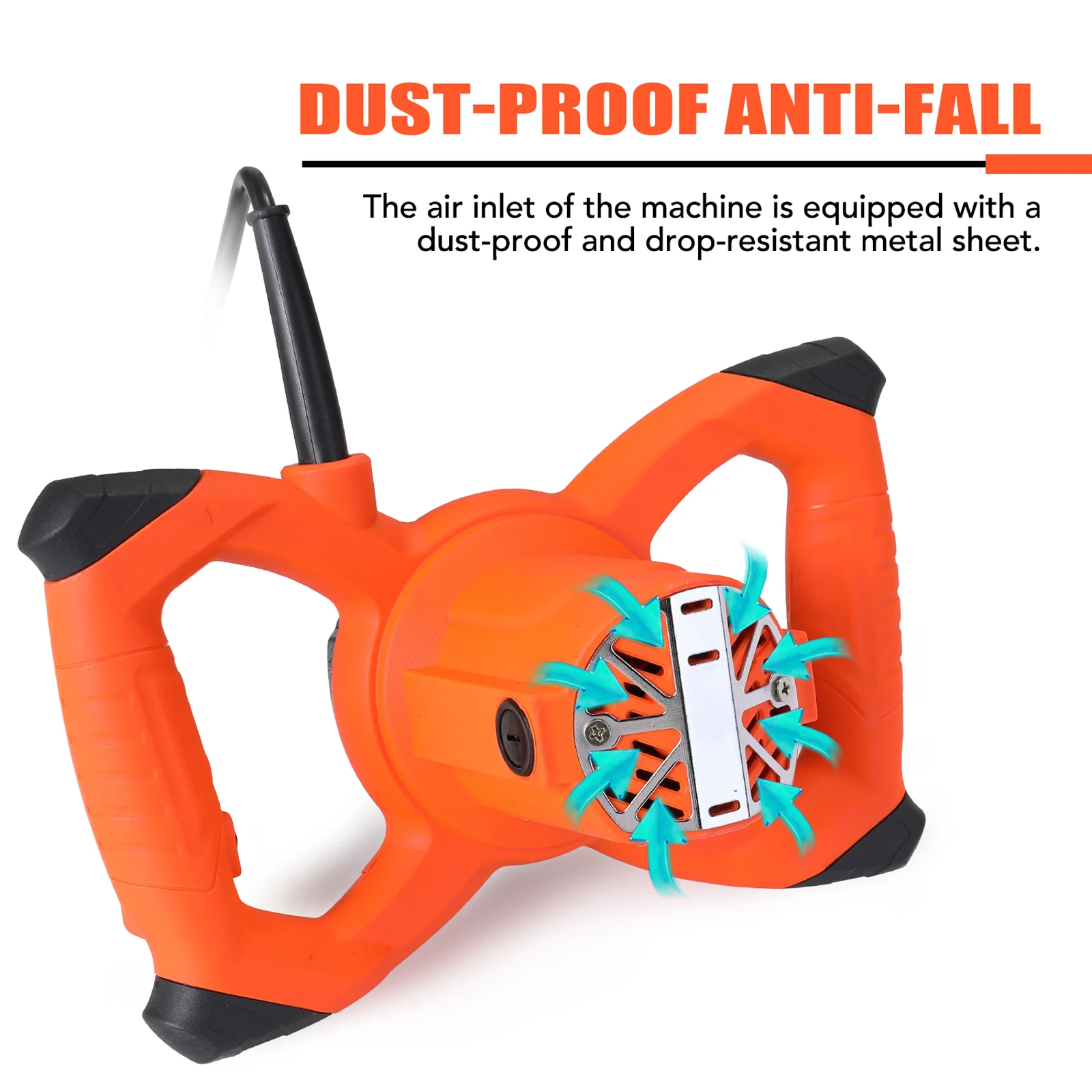 2300W Industrial Grade Mixer 6 Gear Adjustable Speed Handheld Paint Cement Plaster Mortar Coating Mixer Putty Powder Mixing Mach
2300W Industrial Grade Mixer 6 Gear Adjustable Speed Handheld Paint Cement Plaster Mortar Coating Mixer Putty Powder Mixing Mach