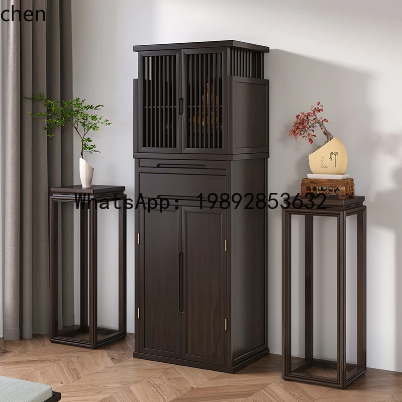 New Chinese-style hidden door vertical cabinet with door Buddhist shrine for household use Simple God of Wealth shrine
New Chinese-style hidden door vertical cabinet with door Buddhist shrine for household use Simple God of Wealth shrine