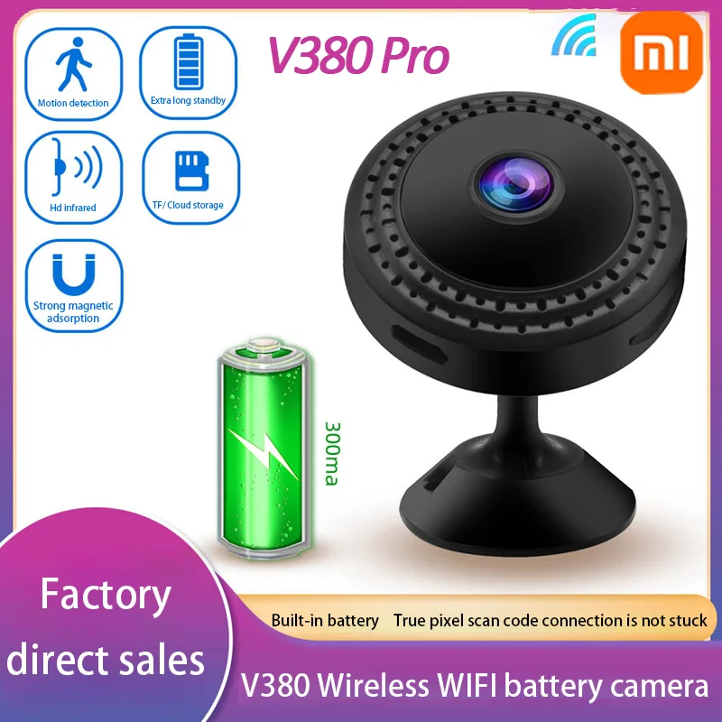 Xiaomi V380 4KHD ночного видения домашняя маленькая беспроводная Wi-Fi удаленная камера уличная обновленная камера безопасности с обнаружением движения для домашних животных
Xiaomi V380 4KHD ночного видения домашняя маленькая беспроводная Wi-Fi удаленная камера уличная обновленная камера безопасности с обнаружением движения для домашних животных
